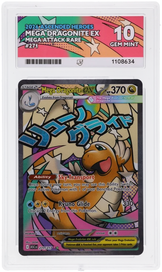 Mega Dragonite ex #271/217 - Ascended Heroes - ACE 10.0 GEM MINT