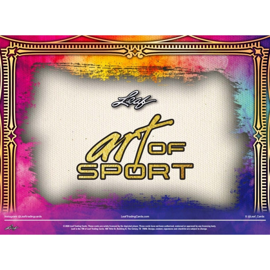 2026 Leaf Art of Sport Hobby Box (Presell)