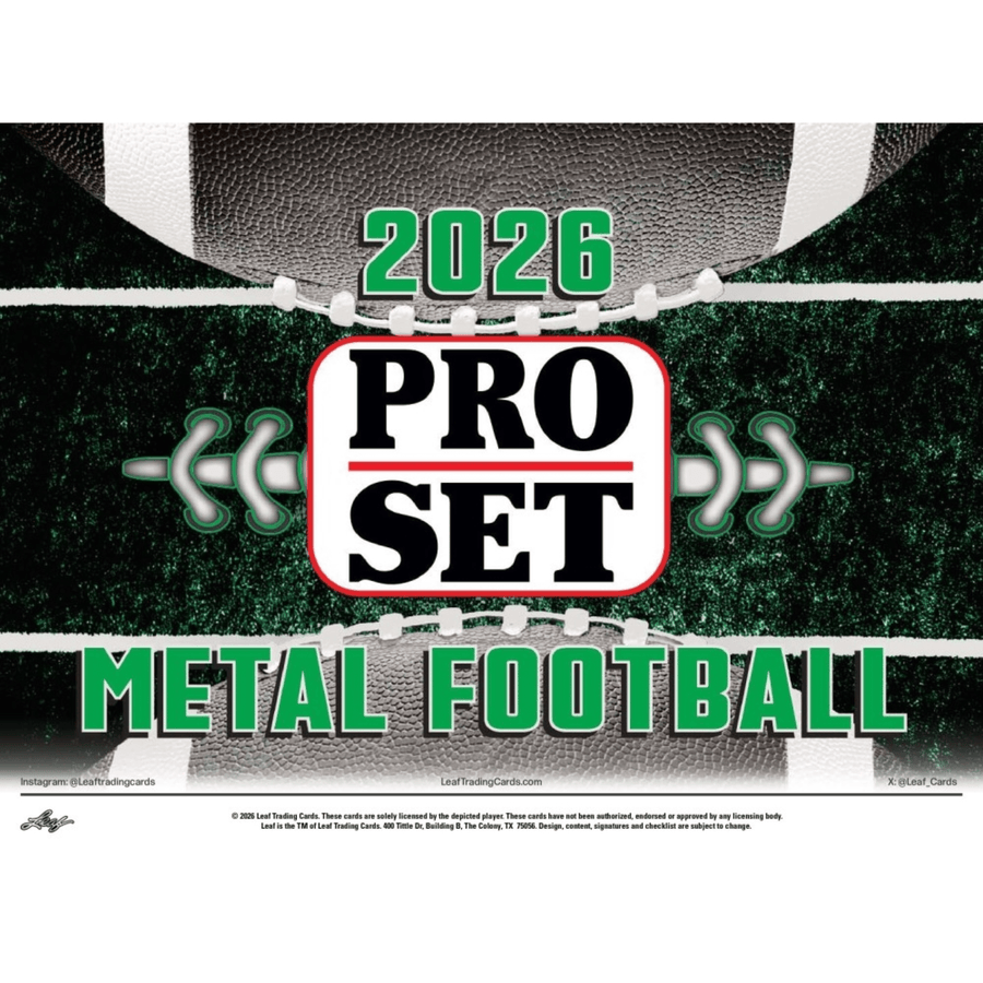 2026 Leaf Pro Set Metal Football Jumbo Box (Presell)