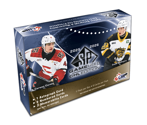 2025/26 Upper Deck SP Game Used CHL Hockey Hobby Box/Case PRE ORDER