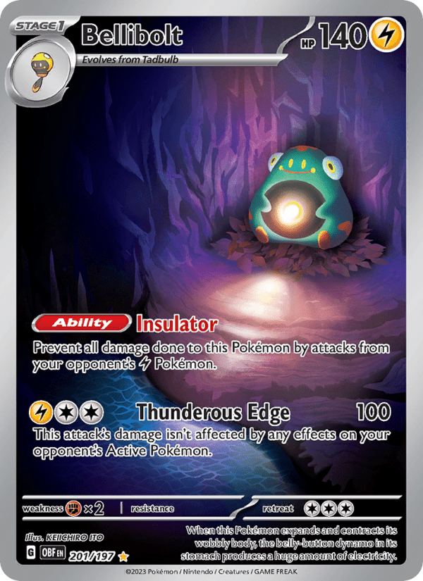 Bellibolt #201/197 - Obsidian Flames