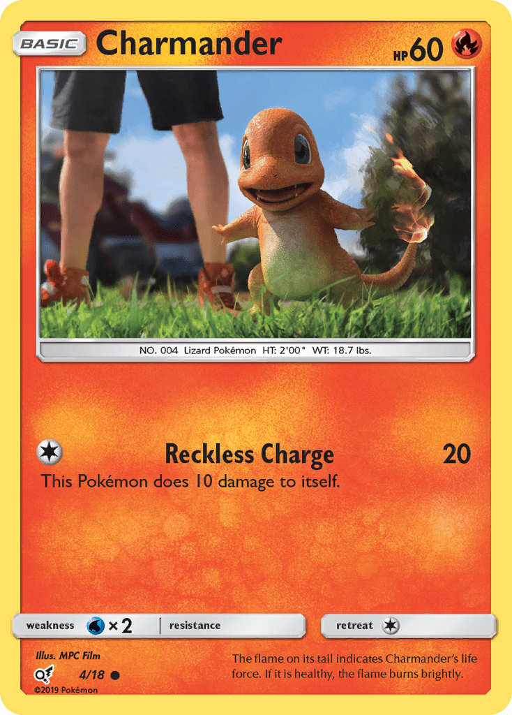 Charmander (Holo Common) #4 - Detective Pikachu