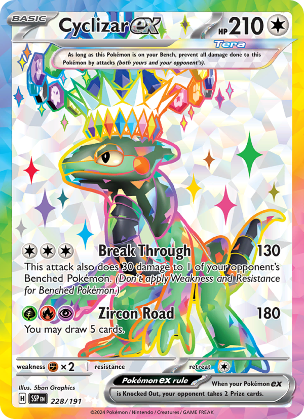 Cyclizar ex #228/191 - Surging Sparks