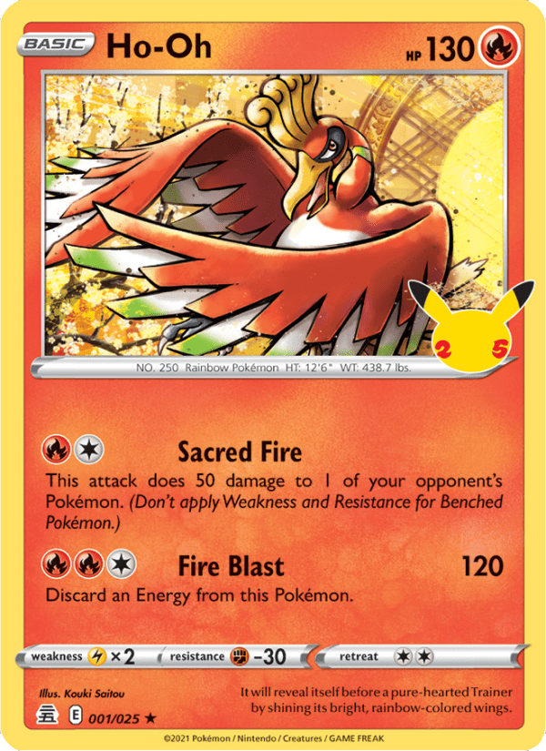 Ho-oh #001/025 - Celebrations