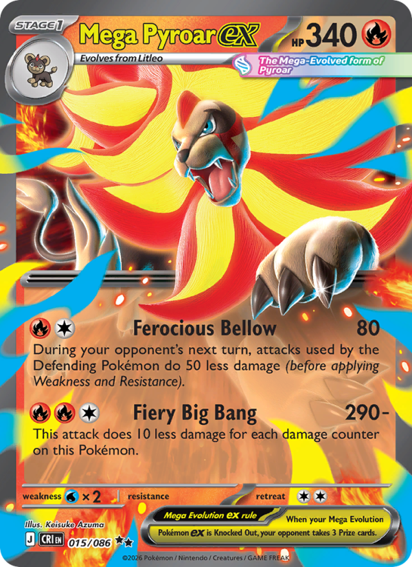 Mega Pyroar ex #015/083 - Ninja Spinner