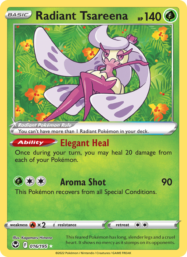 Radiant Tsareena #016/195 - Silver Tempest