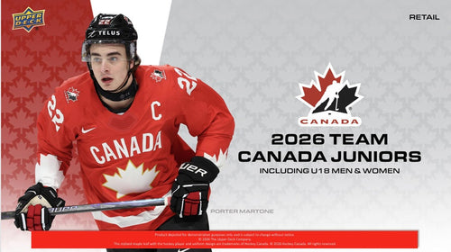 2026 Upper Deck Team Canada Juniors Hockey Blaster Box/Case PRE ORDER