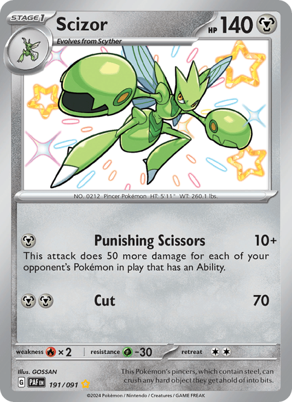 Scizor #191/091 - Paldean Fates