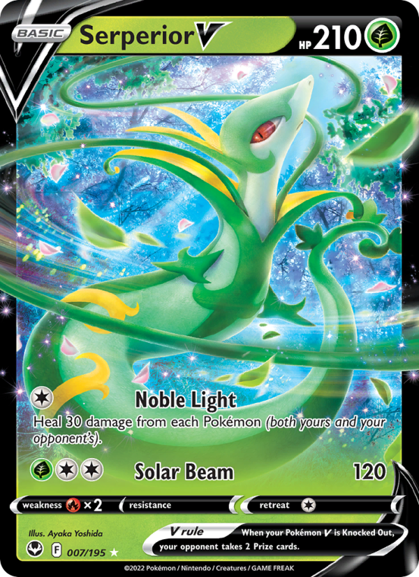 Serperior V #007/195 - Silver Tempest