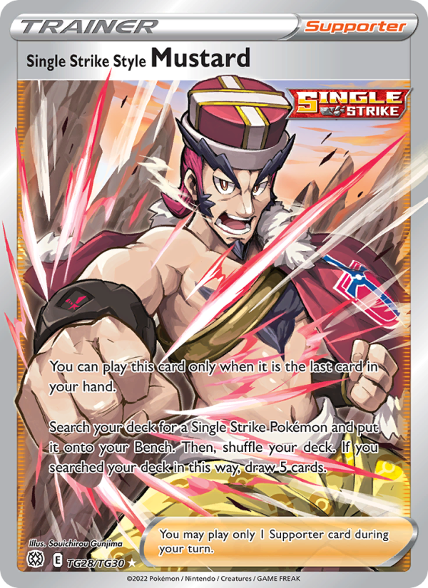 Single Strike Style Mustard #TG28/TG30 - Brilliant Stars Trainer Gallery