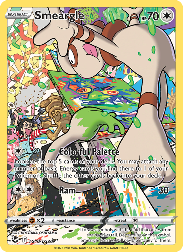 Smeargle #TG10/TG30 - Silver Tempest Trainer Gallery