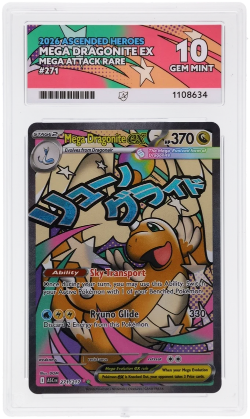 Mega Dragonite ex #271/217 - Ascended Heroes - ACE 10.0 GEM MINT