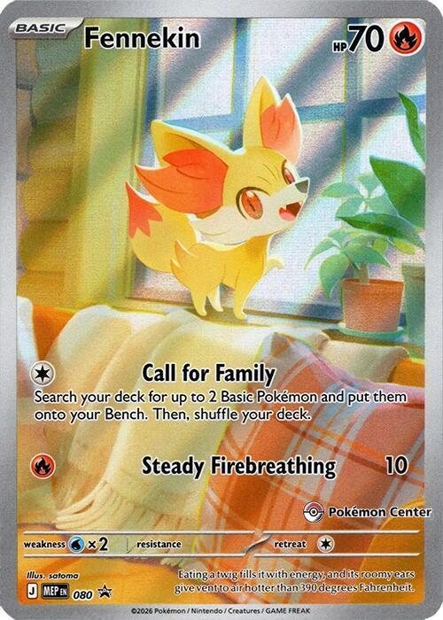 Fennekin (Pokémon Center Promo) #080 - Mega Evolution - Sealed Promo