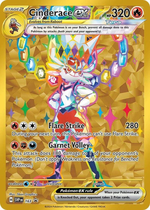 Cinderace ex #163 - Scarlet & Violet Promo