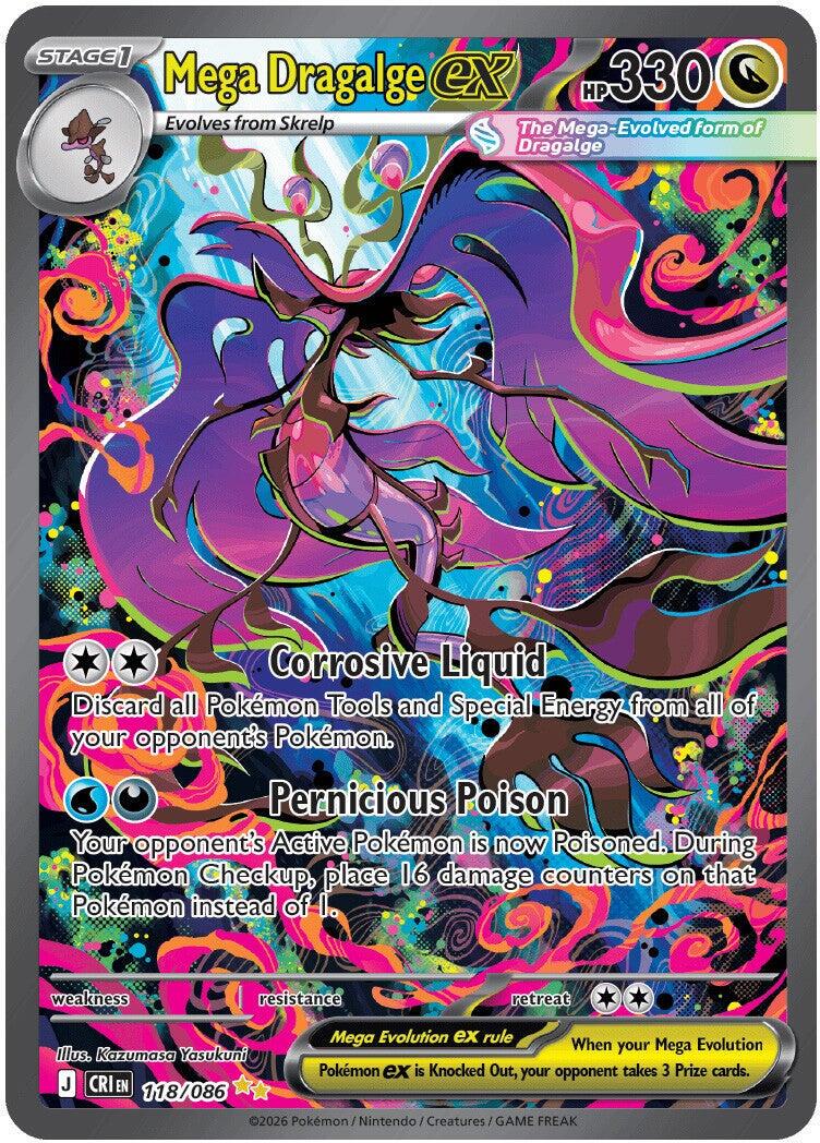 Mega Dragalge ex #118/086 - Chaos Rising