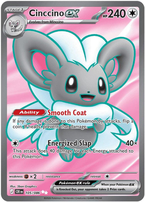 Cinccino ex #105/086 - Chaos Rising