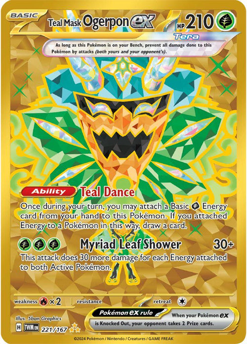 Teal Mask Ogerpon ex #221/167 - Twilight Masquerade