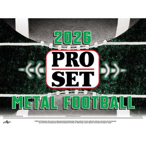 2026 Leaf Pro Set Metal Football Jumbo Box (Presell)