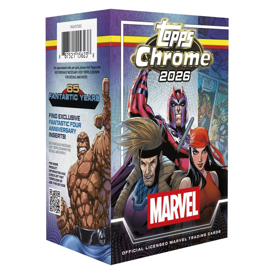 2026 Topps Chrome Marvel Comics Blaster Box (Presell)