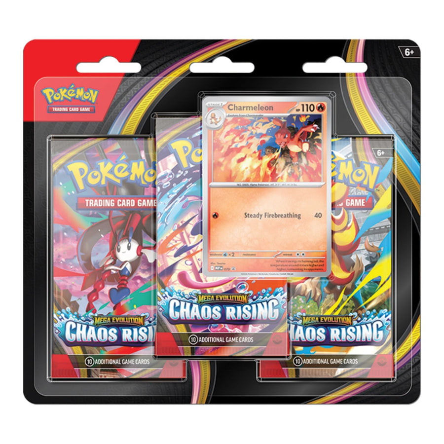Pokemon Mega Evolution Chaos Rising 3-Booster Blister