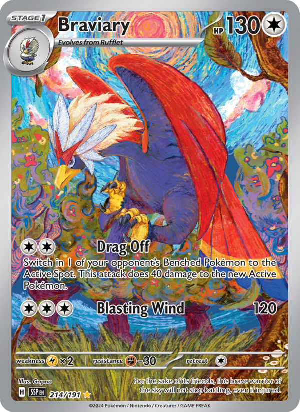 Braviary #214/191 - Surging Sparks