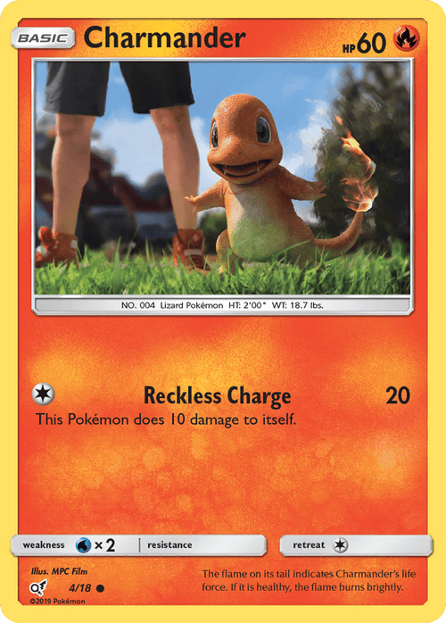 Charmander (Holo Common) #4 - Detective Pikachu
