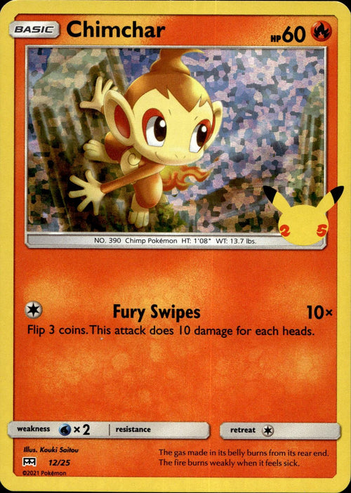Chimchar #12/25 - McDonald's 25th Anniversary Promos
