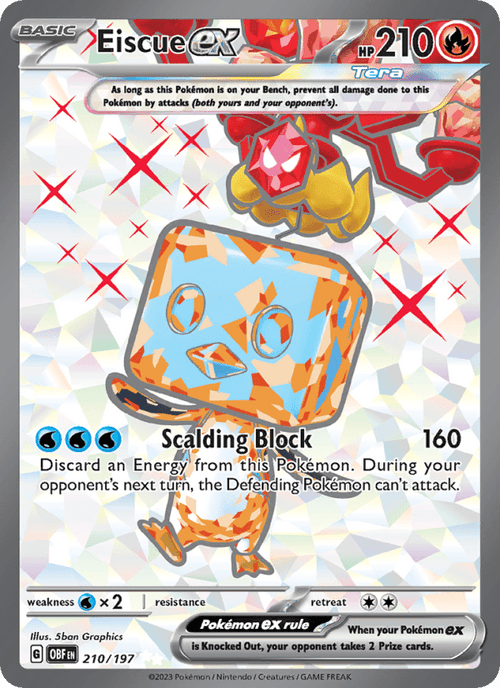 Eiscue ex #210/197 - Obsidian Flames