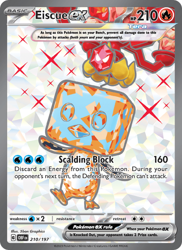 Eiscue ex #210/197 - Obsidian Flames
