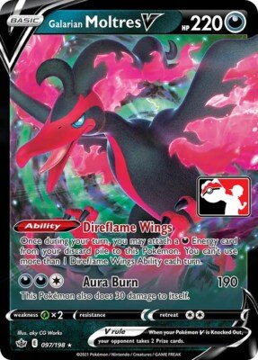 Galarian Moltres V #097/198 - Prize Pack Series One
