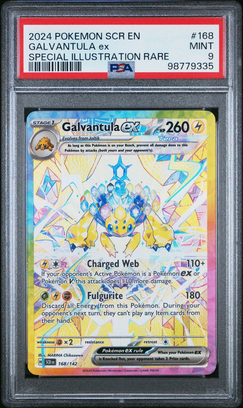 Galvantula ex #168/142 - Stellar Crown - PSA 9.0 MINT