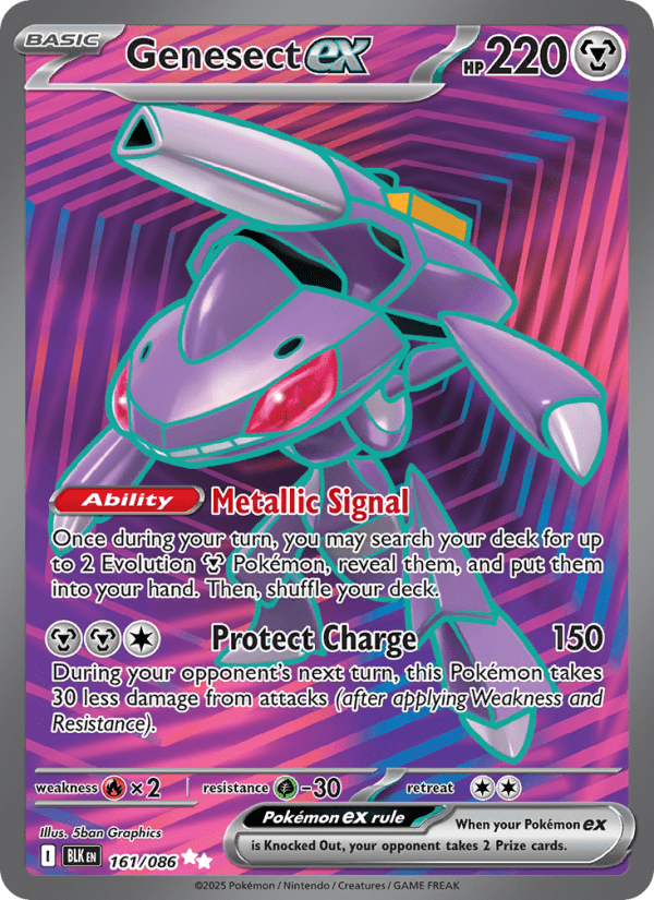 Genesect ex #161/086 - Black Bolt