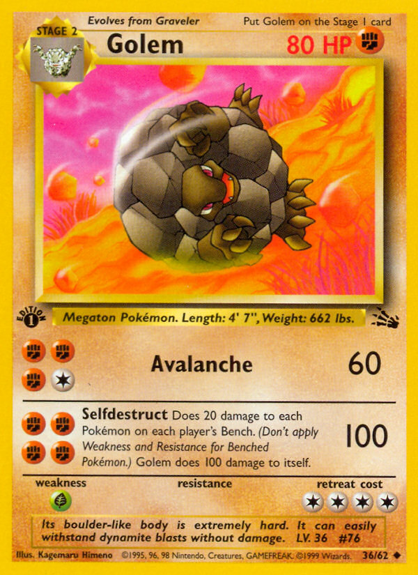 Golem #36 - Fossil [1st Edition]
