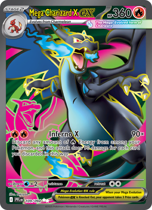 Mega Charizard X ex #109/094 - Phantasmal Flames
