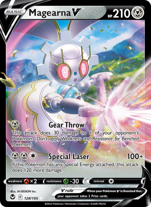 Magearna V #128/195 - Silver Tempest