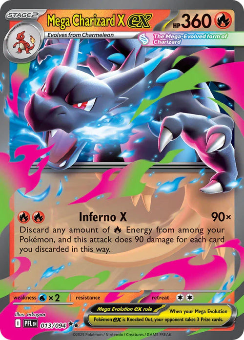 Mega Charizard X ex #013/094 - Phantasmal Flames