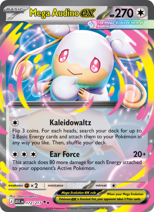 Mega Audino ex #172/217 - Ascended Heroes