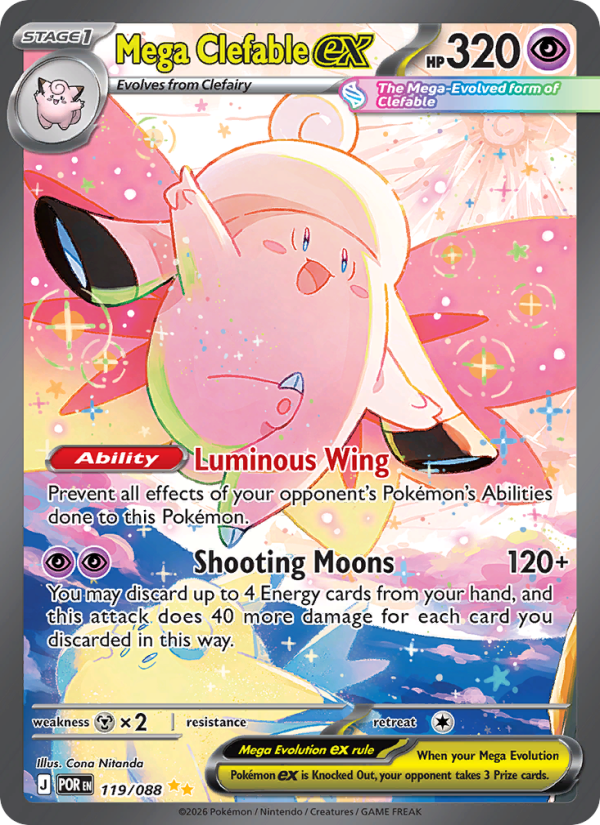 Mega Clefable ex #119/088 - Perfect Order