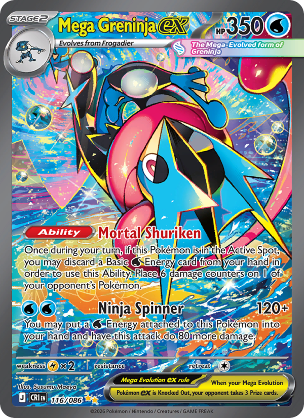 Mega Greninja ex #116/086 - Chaos Rising