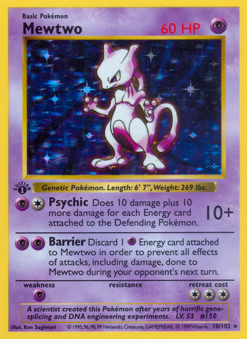 Mewtwo #10 - Base Set (Unlimited)