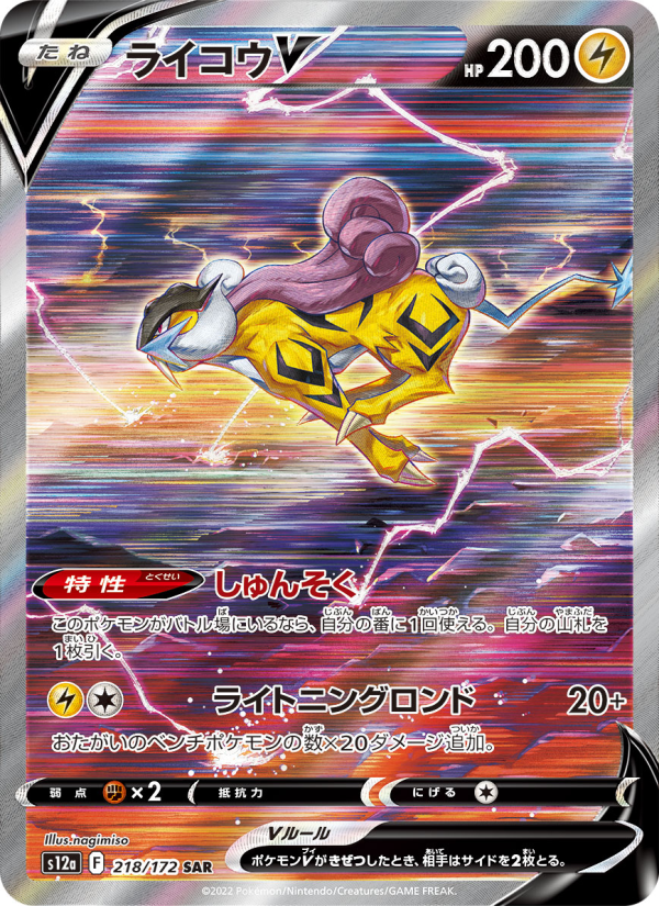 Raikou V (Japanese) #218/172 - VSTAR Universe