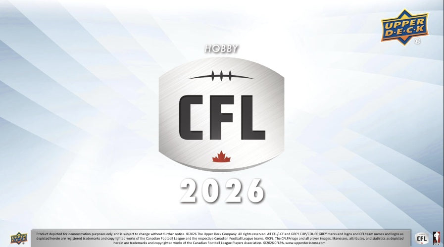 2026 Upper Deck CFL Football Hobby Box / Case PRE ORDER