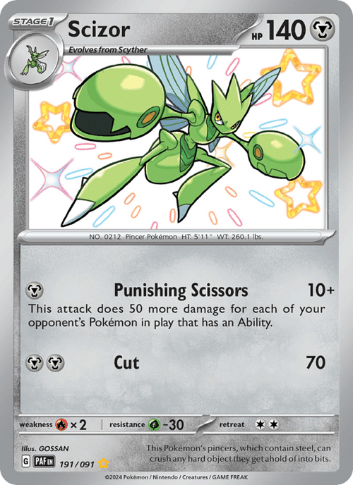Scizor #191/091 - Paldean Fates