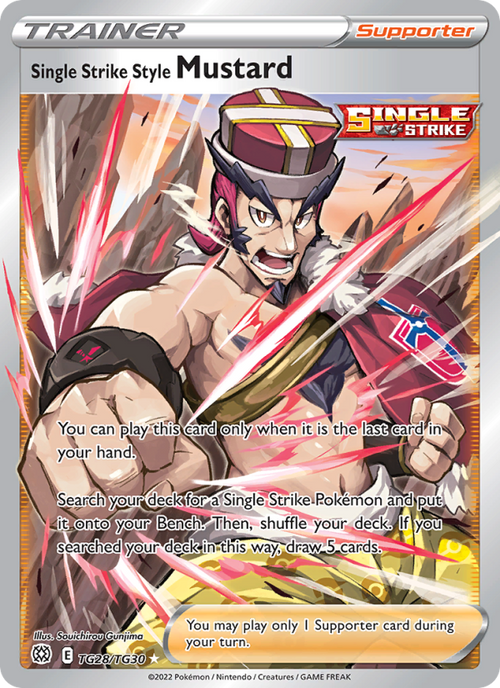 Single Strike Style Mustard #TG28/TG30 - Brilliant Stars Trainer Gallery