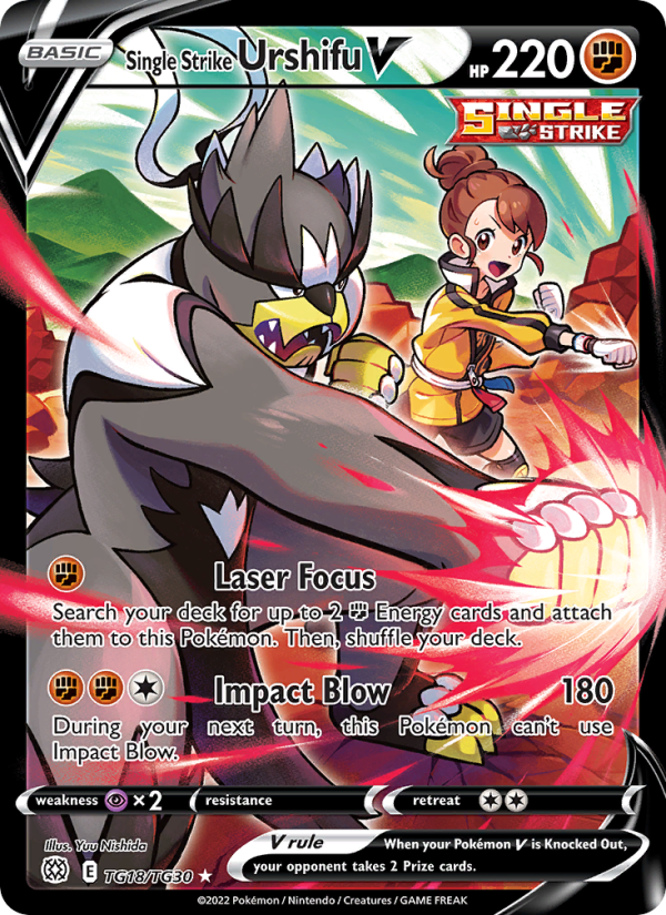 Single Strike Urshifu V #TG18/TG30 - Brilliant Stars Trainer Gallery