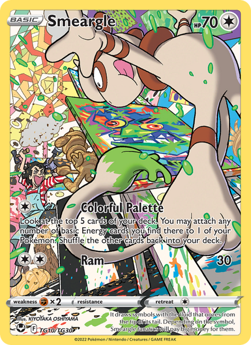 Smeargle #TG10/TG30 - Silver Tempest Trainer Gallery