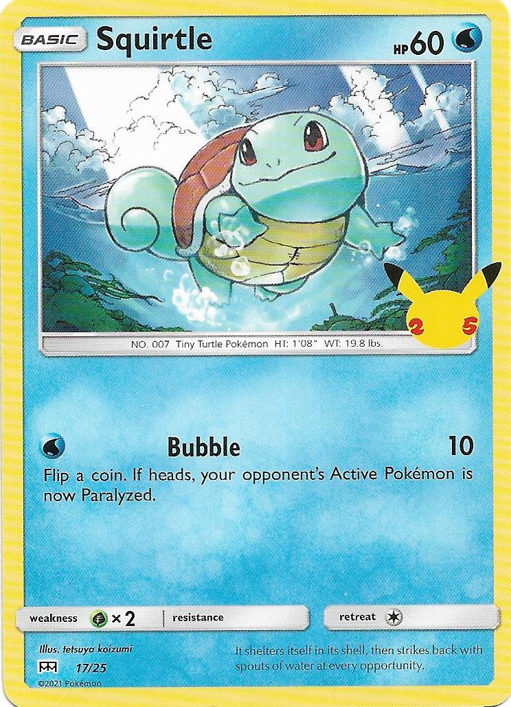 Squirtle #17/25 - McDonald's 25th Anniversary Promos