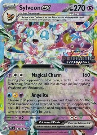 Sylveon ex - 041/131 (Prismatic Evolutions Stamp) #041/131 - Miscellaneous Cards & Products