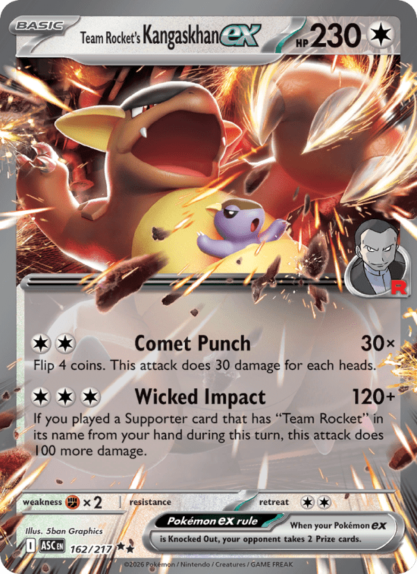 Team Rocket's Kangaskhan ex #162/217 - Ascended Heroes