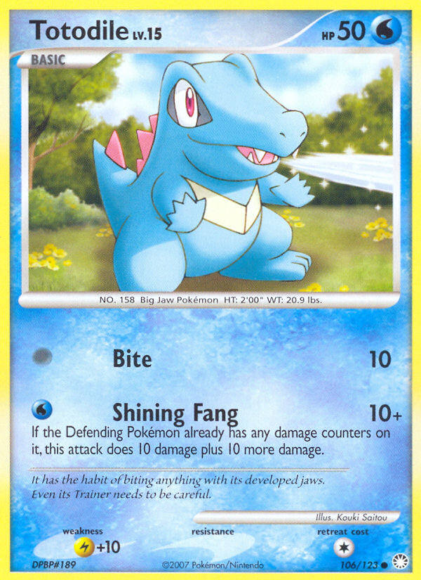 Totodile #106 - Mysterious Treasures [Reverse Holofoil]